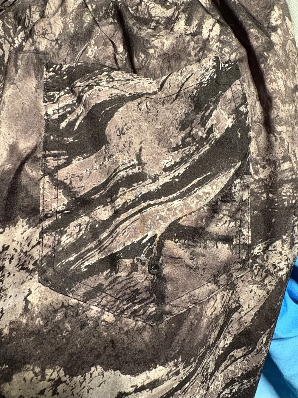 Realtree Men's Camouflage Swim Trunks - Black Gray